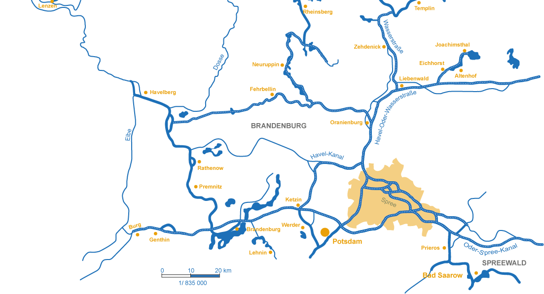 Bootsurlaub Brandenburg - Havel und Havelland - Yachten mieten